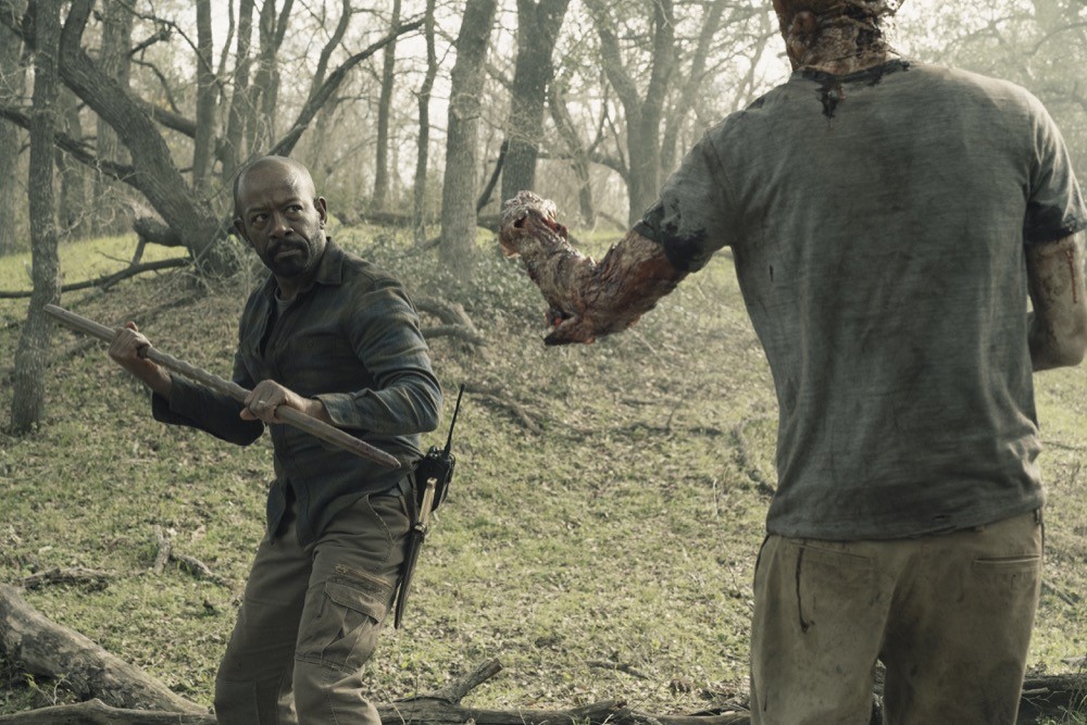 Morgan contre un zombie